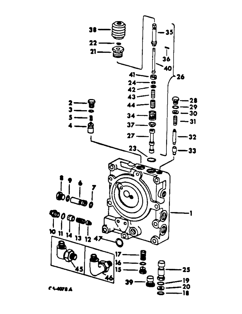 Схема запчастей Case IH 454 - (10-06) - HYDRAULICS, MULTIPLE CONTROL VALVE (07) - HYDRAULICS