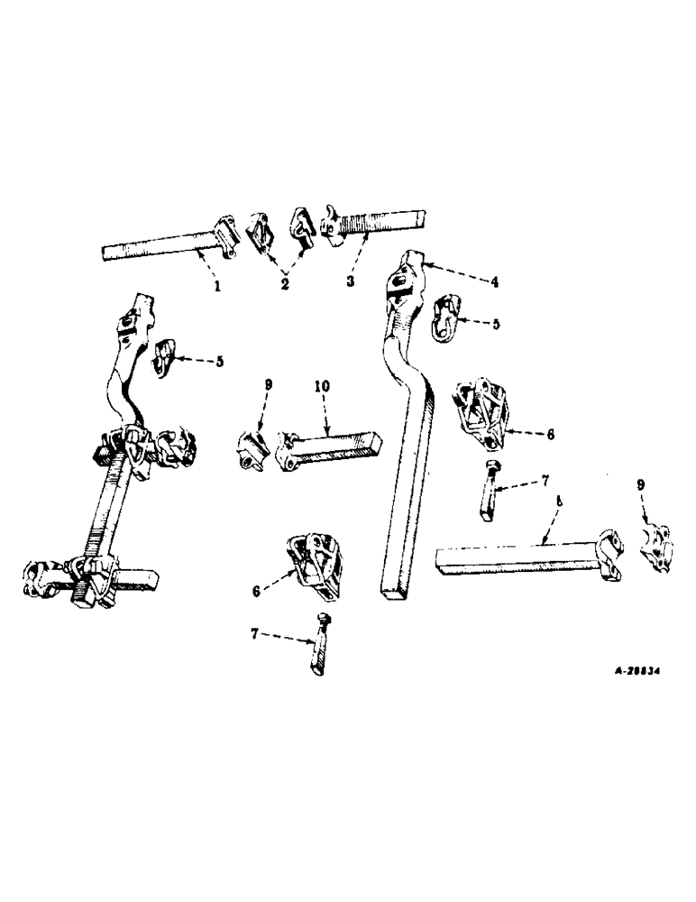 Схема запчастей Case IH 144 - (L-19) - FRONT SECTION TOOL BAR AND EXTENSIONS, SOUTHEASTERN DISTRICT 