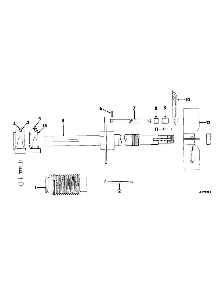 Схема запчастей Case IH 105 - (A-15) - HAMMERMILL SHAFT UNIT 