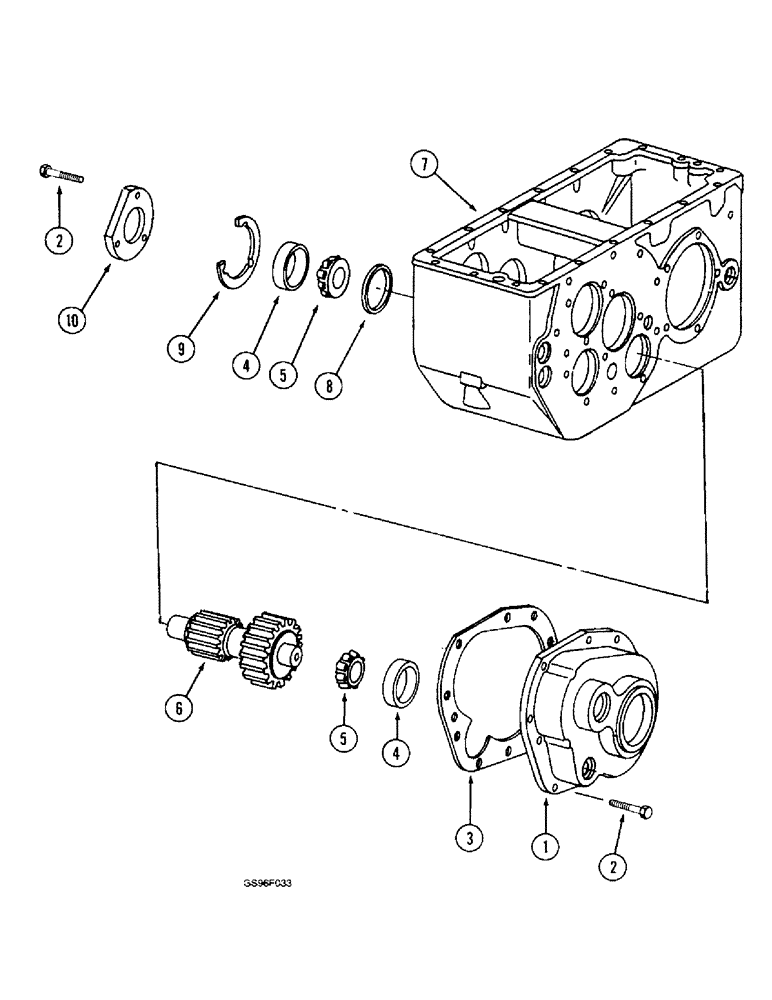 Схема запчастей Case IH 1800 - (6-40) - TRANSMISSION, PINION DRIVE SHAFT (03) - POWER TRAIN