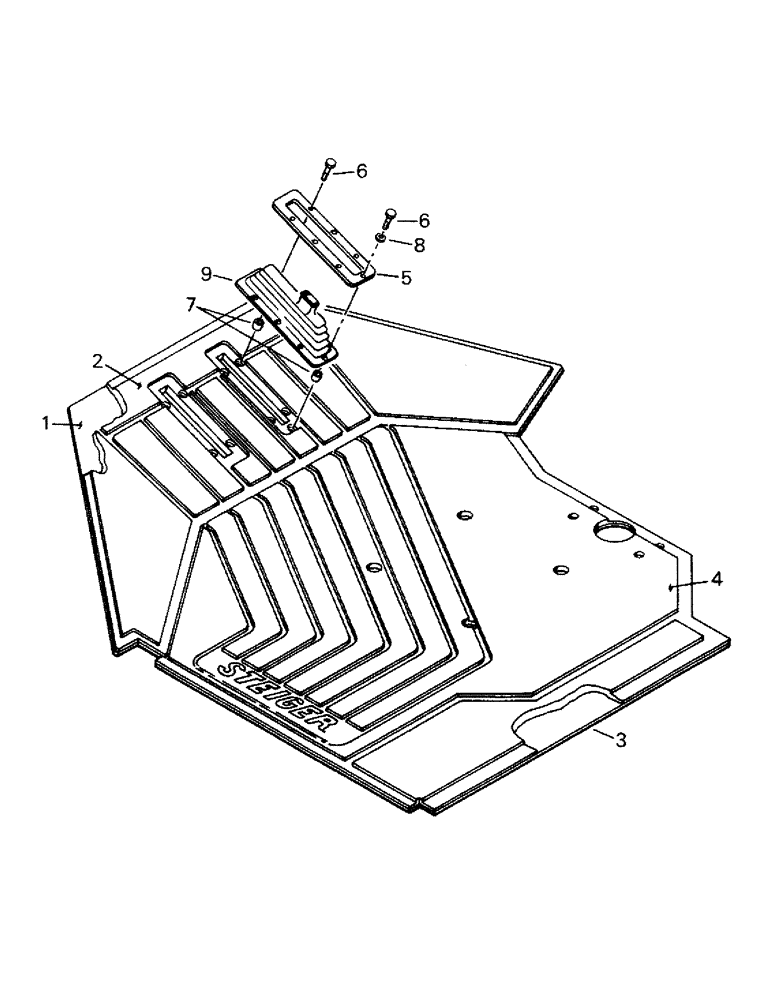 Схема запчастей Case IH CP-1400 - (01-03) - FLOORBOARD MAT AND TRIM (10) - CAB