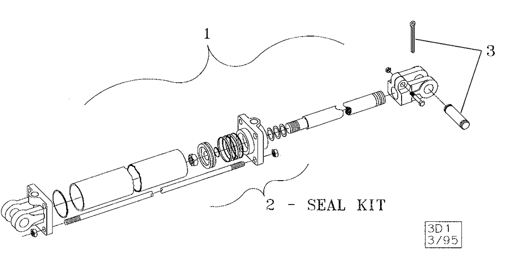 Схема запчастей Case IH 6750 - (35.100.03) - HYDRAULIC CYLINDERS (08) - HYDRAULICS