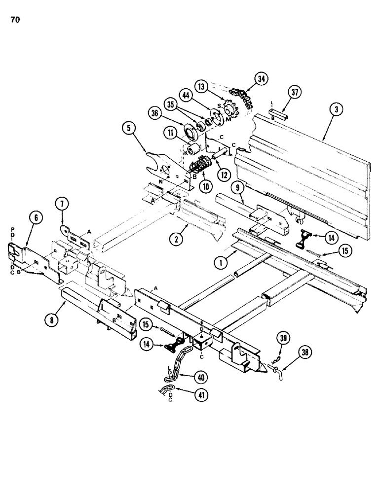 Схема запчастей Case IH 742 - (70) - CONVEYOR 