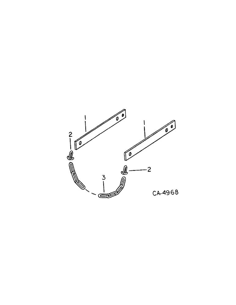 Схема запчастей Case IH 500 - (B-65[B]) - PRESS WHEEL DRAG CHAIN ATTACHMENT FOR 4 ROW AND 6 ROW WIDE DOUBLE ROW QUANTITIES SHOWN ARE PER DOUBLE ROW 