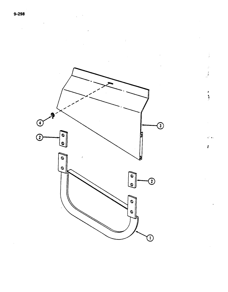 Схема запчастей Case IH 782 - (9-298) - TIRE AND MUD SHIELDS (09) - CHASSIS ATTACHMENTS