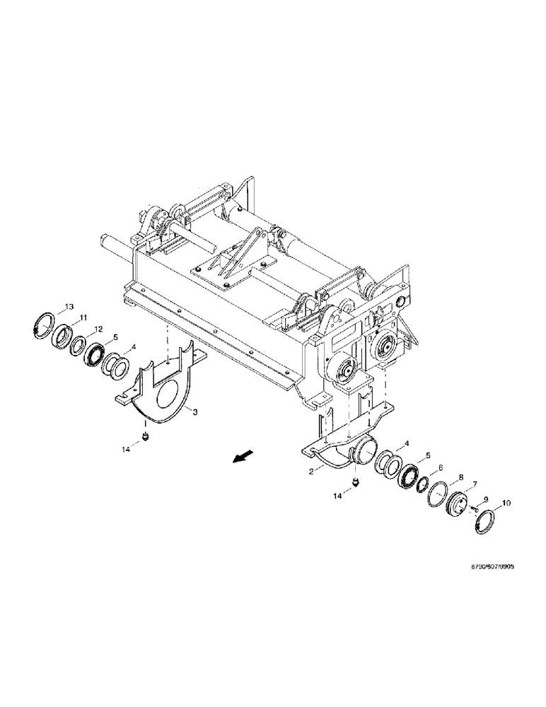 Схема запчастей Case IH 8790 - (130) - CRACKER, ROLL BOTTOM (60) - PRODUCT FEEDING