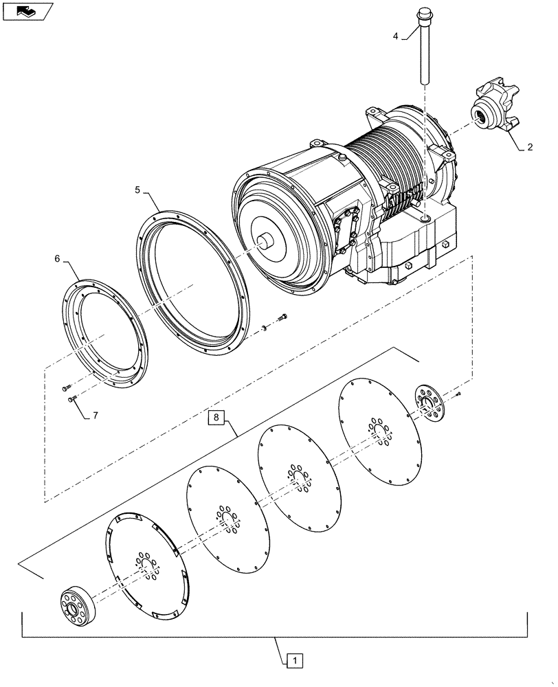 Схема запчастей Case IH TITAN 4030 - (21.114.02) - TRANSMISSION, ALLISION 3000RDS (21) - TRANSMISSION