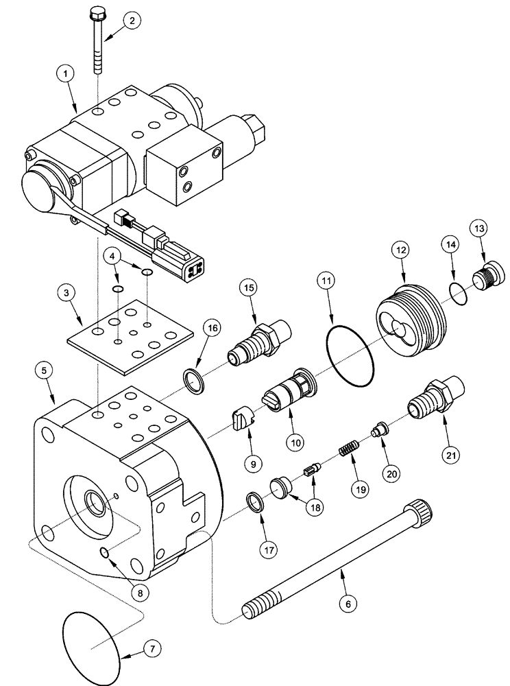 Схема запчастей Case IH FLX3300B - (02-052) - FUEL INJECTION PUMP - DISTRIBUTOR KIT (01) - ENGINE