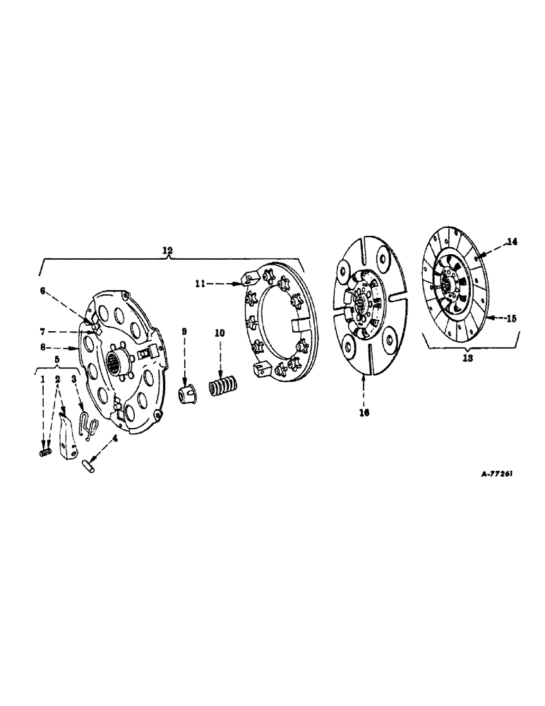 Схема запчастей Case IH 2606 - (096[A]) - CLUTCH, CLUTCH 10-1/2 INCH, ROCKFORD, HEAVY DUTY (03.1) - CLUTCH