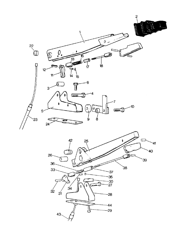 Схема запчастей Case IH 996 - (B10-1) - CLUTCH, HAND LEVER FOR PTO CLUTCH (03.1) - CLUTCH