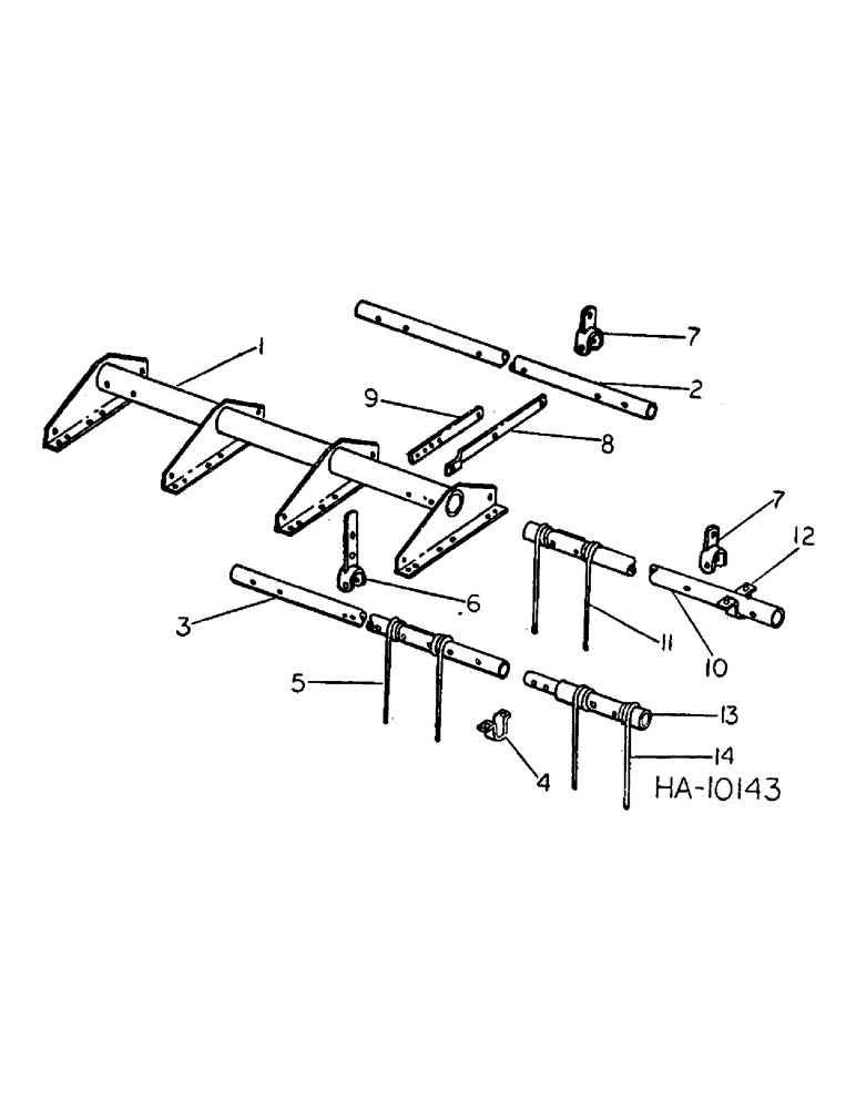 Схема запчастей Case IH 5000 - (F-11) - MULCHERS, 14 FOOT, 9 INCH MULCHER FOR USE ON DIRECT MOUNTED-TRAIL BEHIND AND 31-1/2 FOOT WING MODELS 