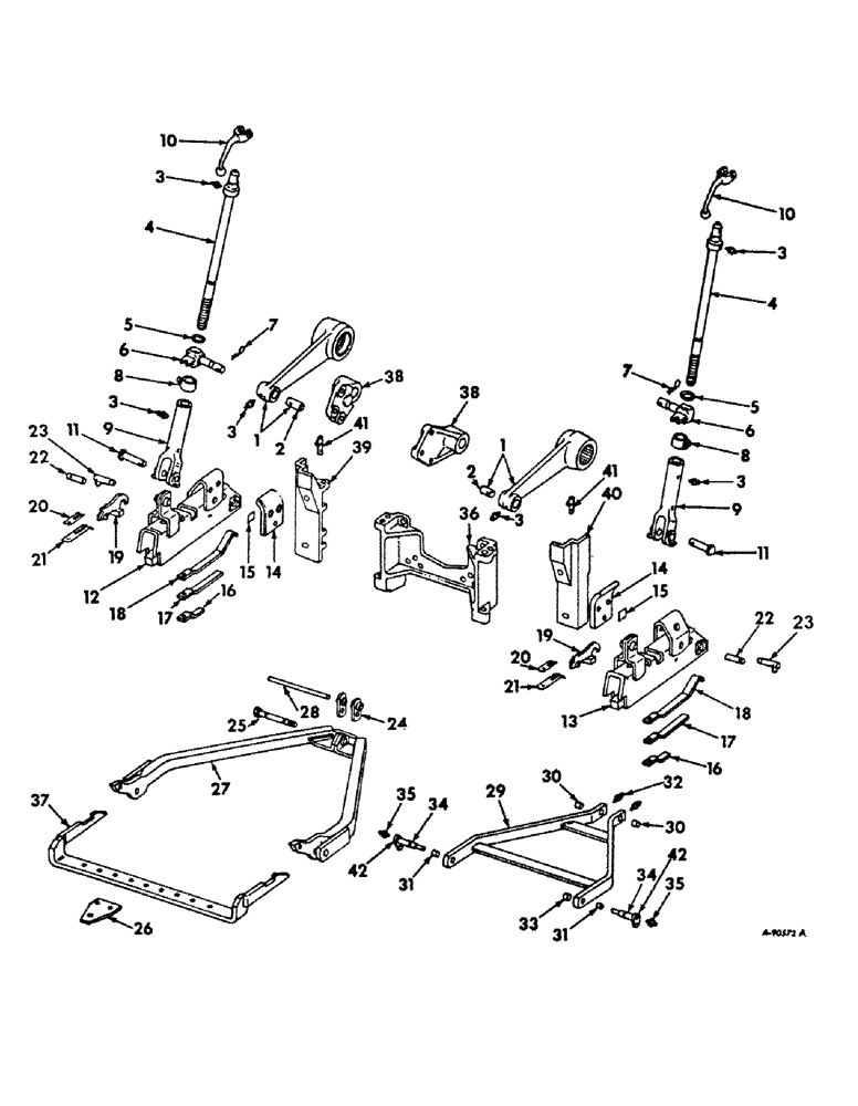 Схема запчастей Case IH 2756 - (K-06) - DRAWBARS AND HITCHES, TWO POINT HITCH Drawbars & Hitches