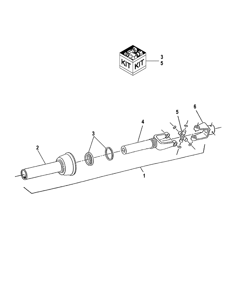 Схема запчастей Case IH BS163H - (150.02) - DRIVELINE - FEMALE HALF BER659830 - 717151056 (00) - COMPLETE MACHINE