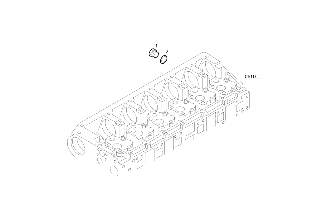 Схема запчастей Case IH F3BE0684Q E901 - (3249.002) - COMPRESSOR WATER INLET PIPE 