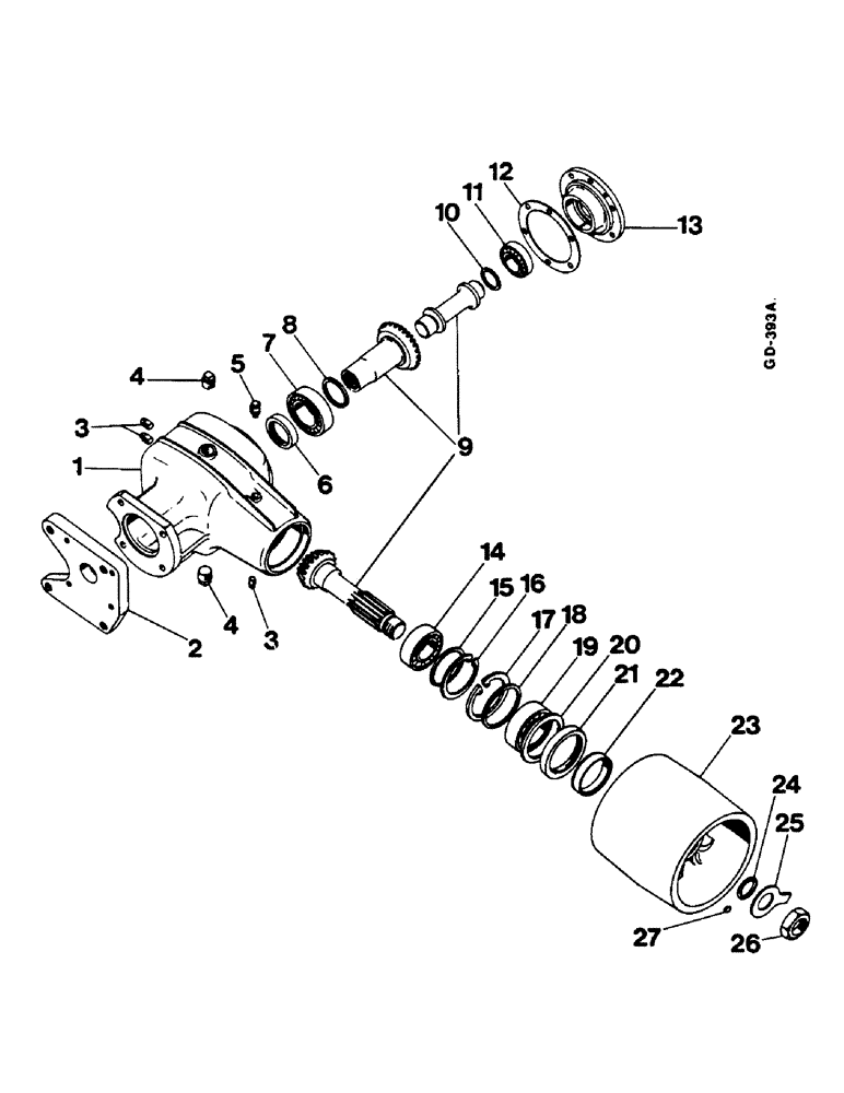 Схема запчастей Case IH 744 - (1J09) - BELT PULLEY (04) - Drive Train