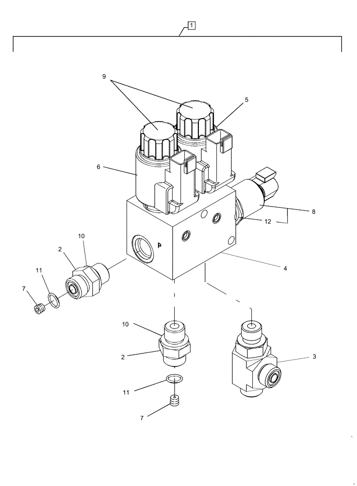 Схема запчастей Case IH 3016 - (35.910.10) - HYDRAULIC CONTROL VALVE (35) - HYDRAULIC SYSTEMS