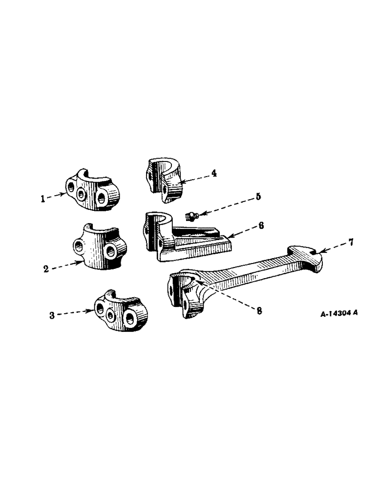 Схема запчастей Case IH SUPER M - (437) - ATTACHMENTS, CULTIVATOR SHIFTER LEVER, SPECIAL Attachments