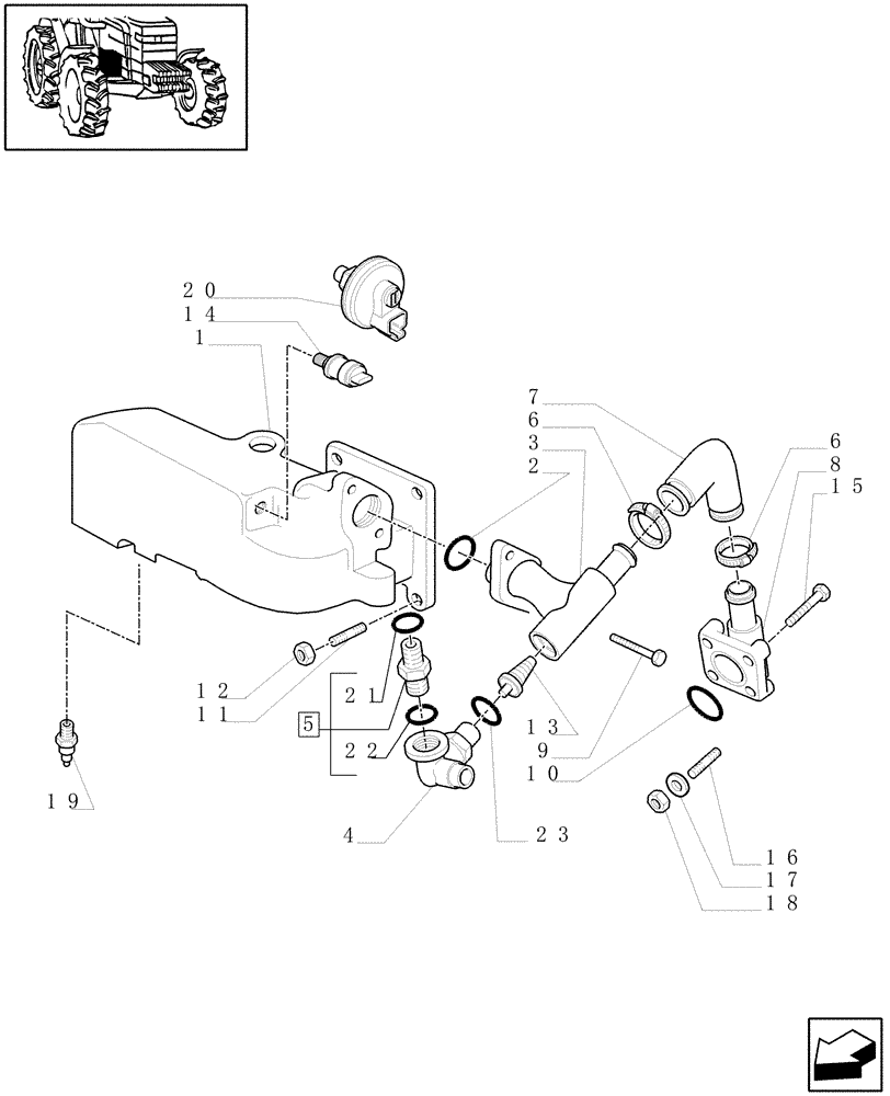 Схема запчастей Case IH MXM175 - (1.32.8/02[04]) - PUMPS FOR HYDRAULIC SYSTEM AND LIFT (03) - TRANSMISSION