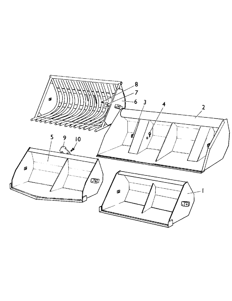 Схема запчастей Case IH LF-SERIES - (26) - BUCKETS, LOADERS WITH MECHANICAL DUMP, LF12H MDL 1212, 1210, LF9M MDL 996, 995, 990, LF8M MDL, 885 