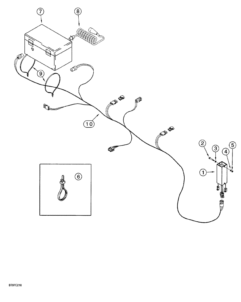 Схема запчастей Case IH AFS - (04-14) - ELECTRICAL HARNESS - SINGLE MODULE (55) - ELECTRICAL SYSTEMS