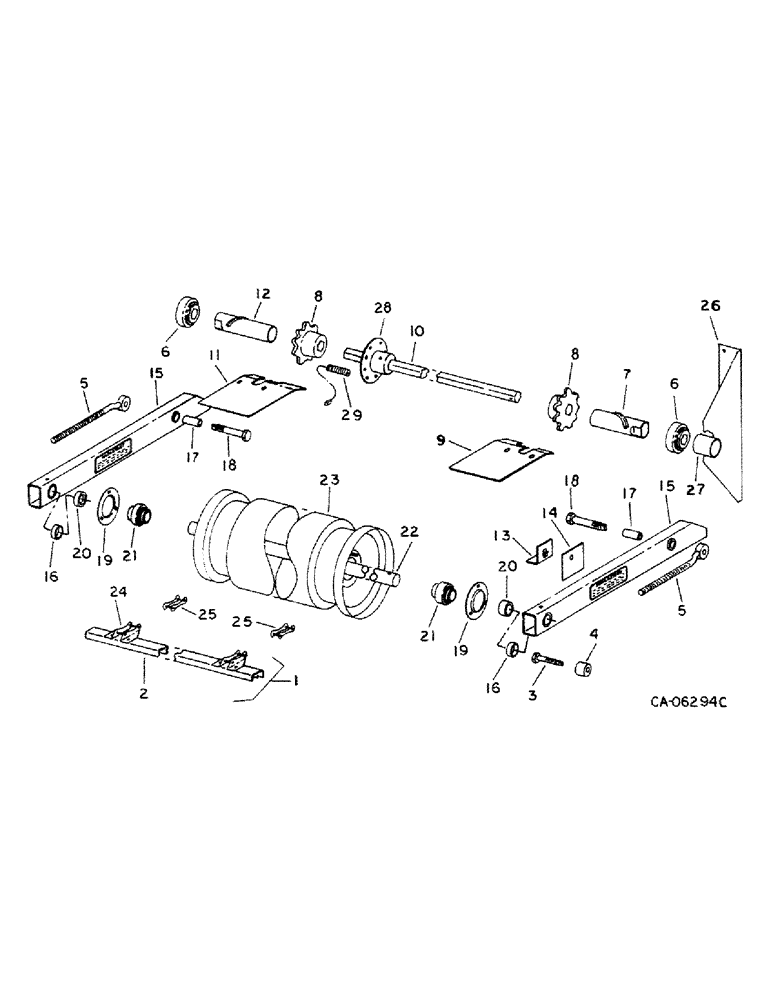 Схема запчастей Case IH 1482 - (33-03) - FEEDER, FEED CONVEYOR (13) - FEEDER