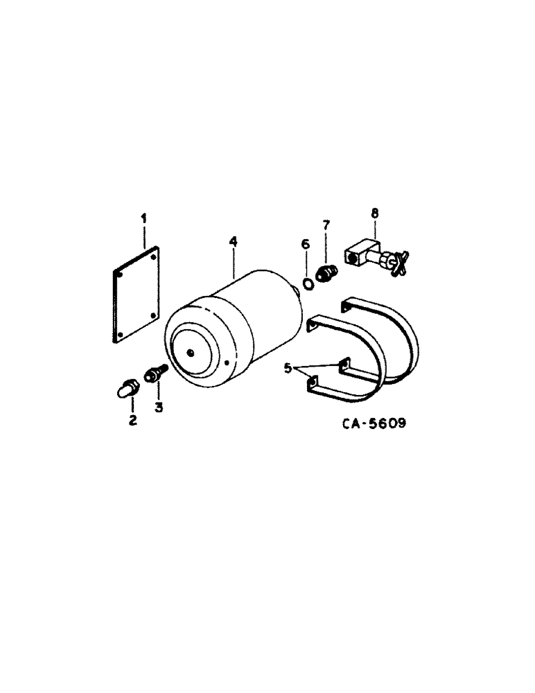 Схема запчастей Case IH 1440 - (10-71[A]) - HYDRAULICS, ACCUMULATOR, S/N 1500 AND BELOW (07) - HYDRAULICS