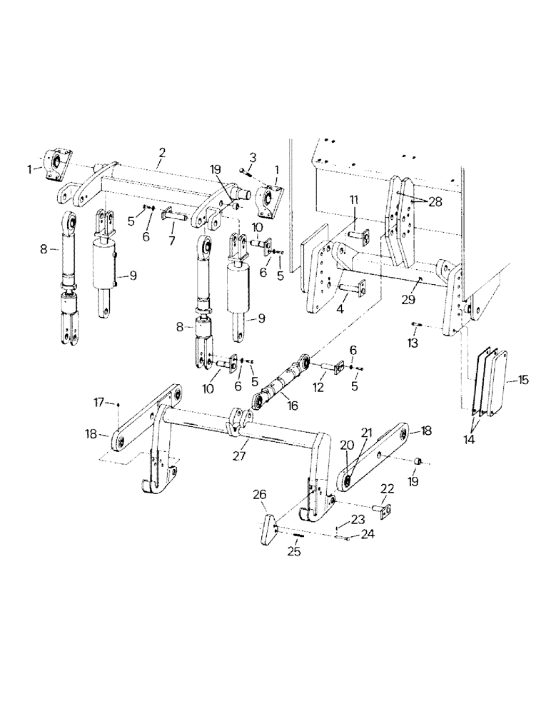 Схема запчастей Case IH SM-325 - (10-01) - 3-POINT HITCH AND MOUNTING Options & Miscellaneous