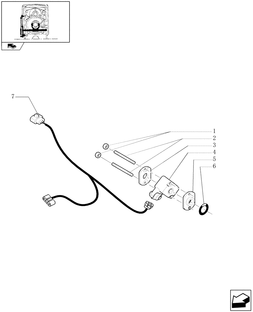 Схема запчастей Case IH PUMA 140 - (1.75.0/08) - CREEPER - HARNESS AND SENSOR (VAR.332330-335330) (06) - ELECTRICAL SYSTEMS