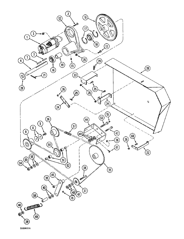 Схема запчастей Case IH 1644 - (9A-42) - FEEDER REVERSER, WITH ROCK TRAP (13) - FEEDER