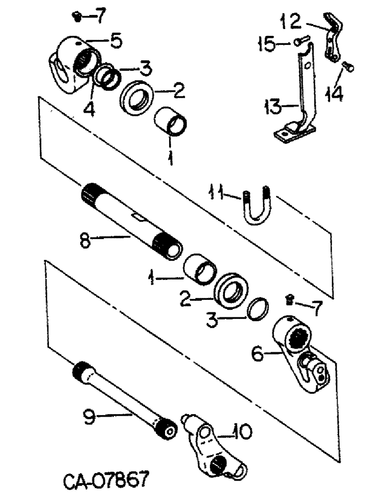 Схема запчастей Case IH 5088 - (10-55) - HYDRAULICS, DRAFT SENSING (07) - HYDRAULICS