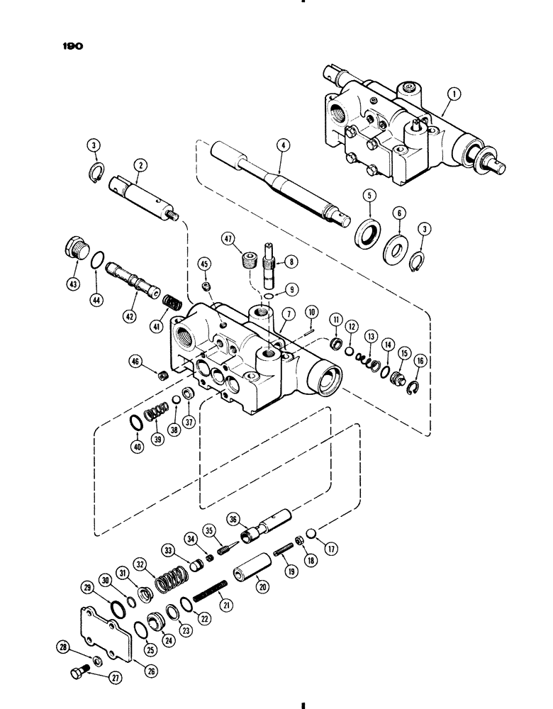 Схема запчастей Case IH 730 SERIES - (190) - A32978 VALVE (08) - HYDRAULICS