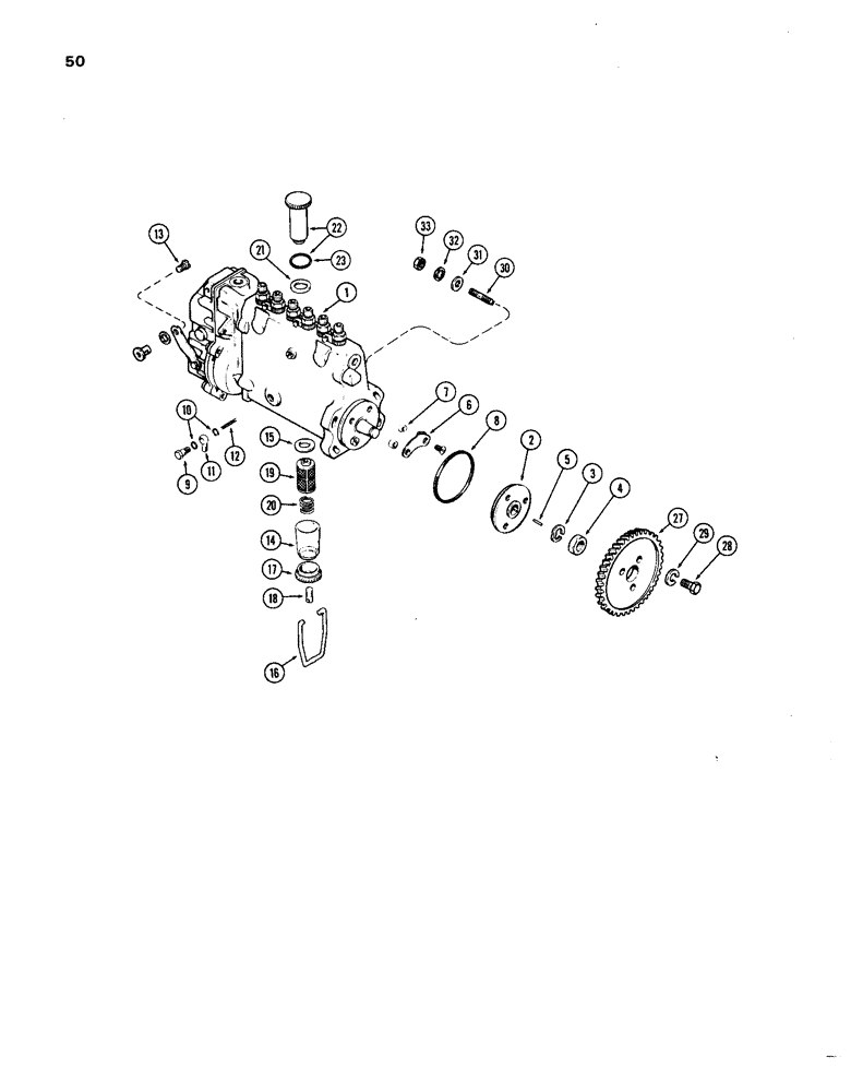 Схема запчастей Case IH 1270 - (050) - FUEL INJECTION PUMP, 451BDT, DIESEL ENGINE (03) - FUEL SYSTEM