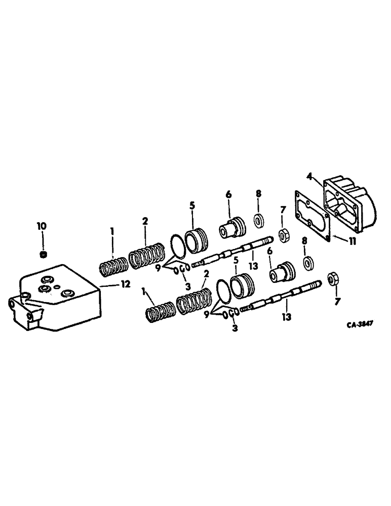 Схема запчастей Case IH 4786 - (10-03) - HYDRAULICS, HYDRAULIC POWER BRAKE VALVE (07) - HYDRAULICS