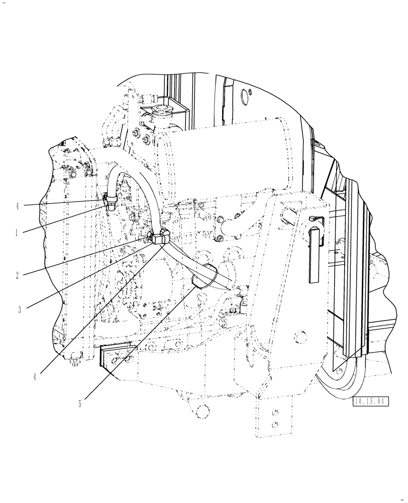 Схема запчастей Case IH FARMALL 45 - (10.15.05) - HEATER HOSE FITTINGS, CLAMPS,CABLE TIE (10) - OPERATORS PLATFORM/CAB