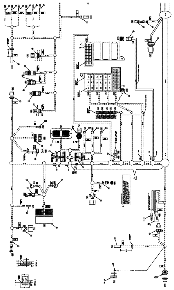 Схема запчастей Case IH TITAN 4020 - (08-013[02]) - HARNESS CAB MAIN (06) - ELECTRICAL