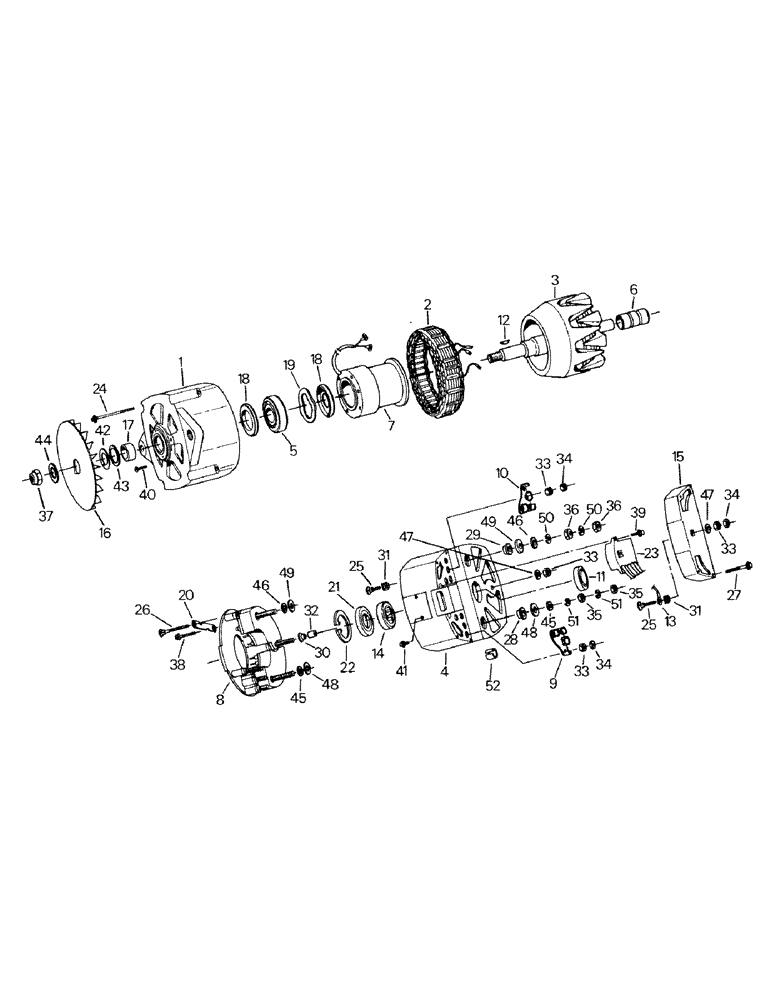 Схема запчастей Case IH STEIGER - (02-05) - ALTERNATOR ASSEMBLY (06) - ELECTRICAL