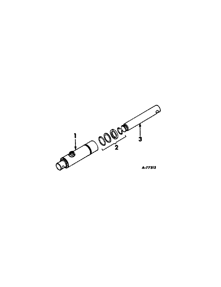 Схема запчастей Case IH 430 - (B-11[B]) - HYDRAULIC CYLINDER ANGLING 1964-1965 