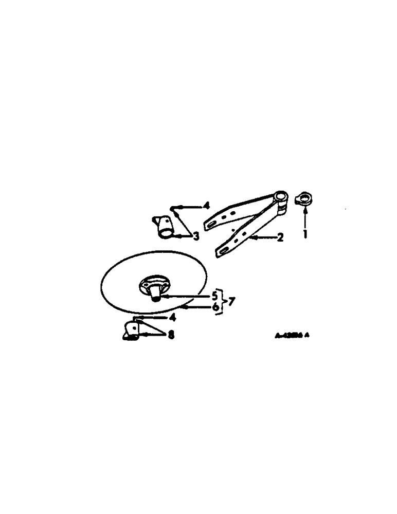 Схема запчастей Case IH 440 - (AT-5) - ROLLING COLTER, YOKE TYPE 