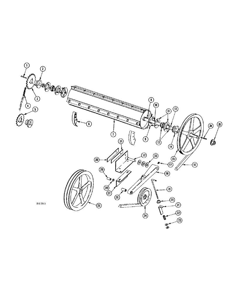 Схема запчастей Case IH 460 - (056) - BEATER (72) - SEPARATION