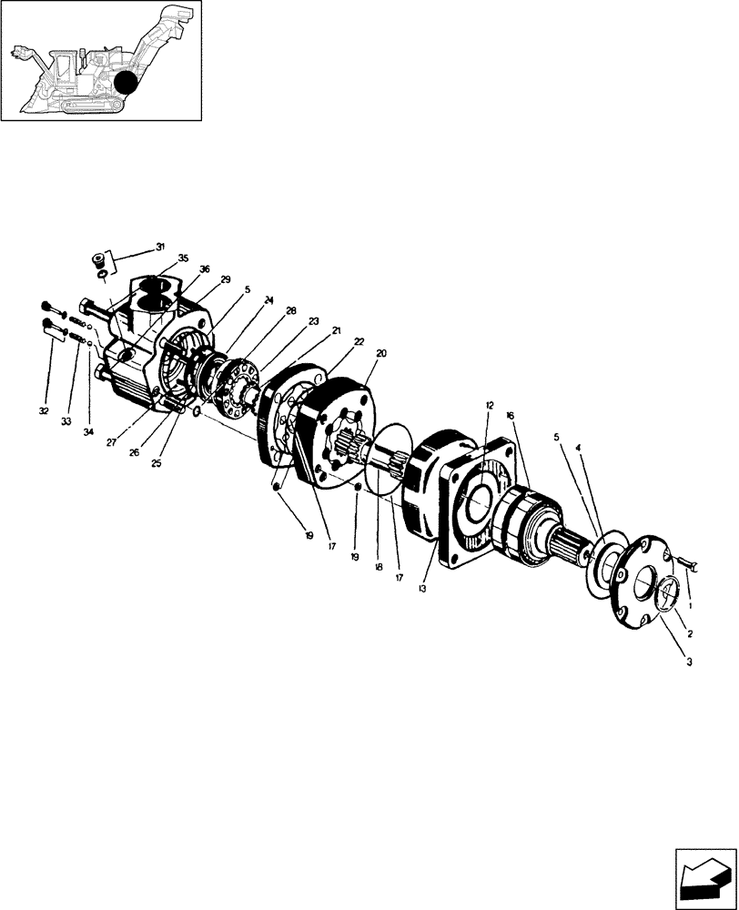 Схема запчастей Case IH A4000 - (B03.06[01]) - HYDRAULIC MOTOR (CHOPPERS) Hydraulic Components & Circuits