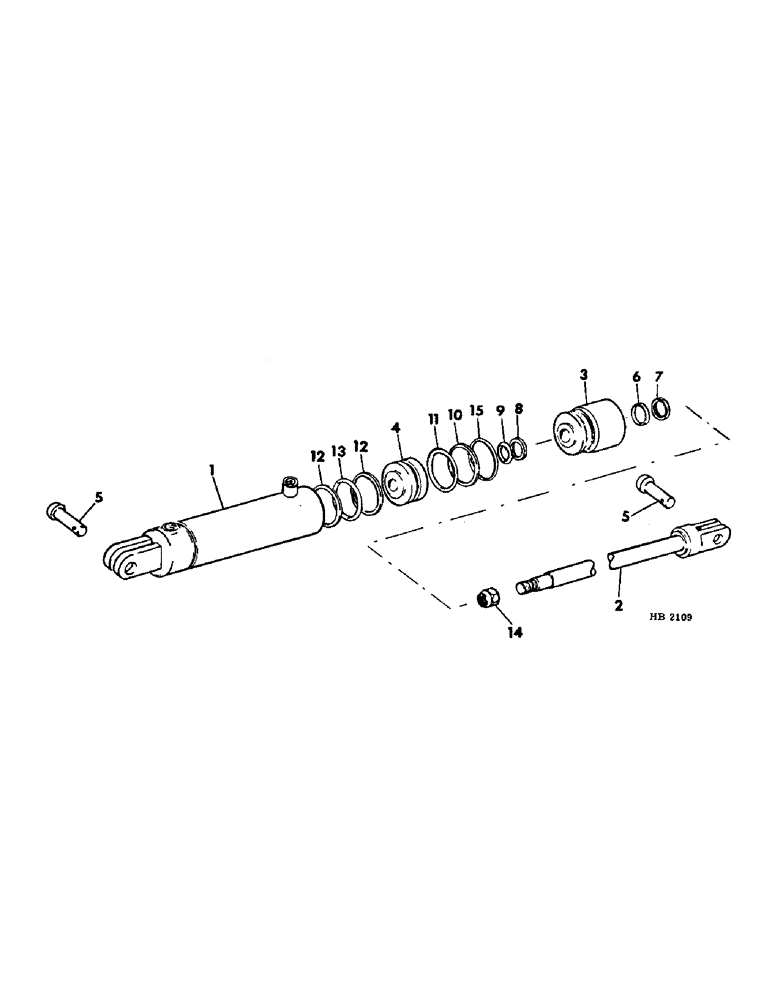 Схема запчастей Case IH 300 - (61) - REMOTE CONTROL HYDRAULIC CYLINDER 3-1/2 X 8 