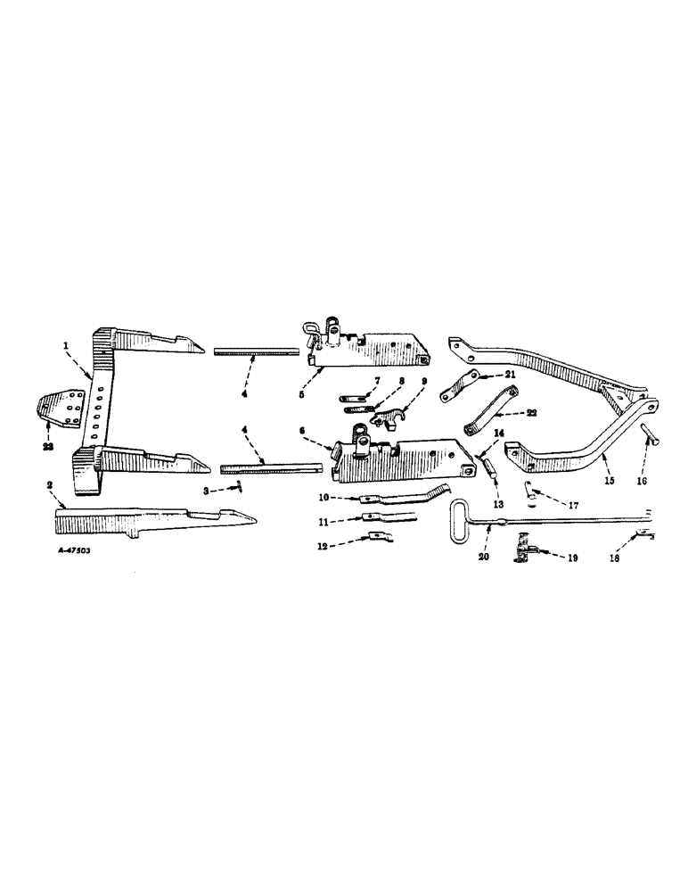 Схема запчастей Case IH 300 - (338) - ATTACHMENTS, FAST-HITCH WITH TRACTION CONTROL, SPECIAL, DRAWBAR, SOCKET BEAMS & BAIL Attachments