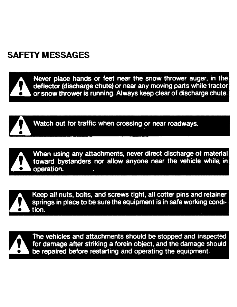 Схема запчастей Case IH ST54 - (01I) - SAFETY MESSAGES, CONTINUED 