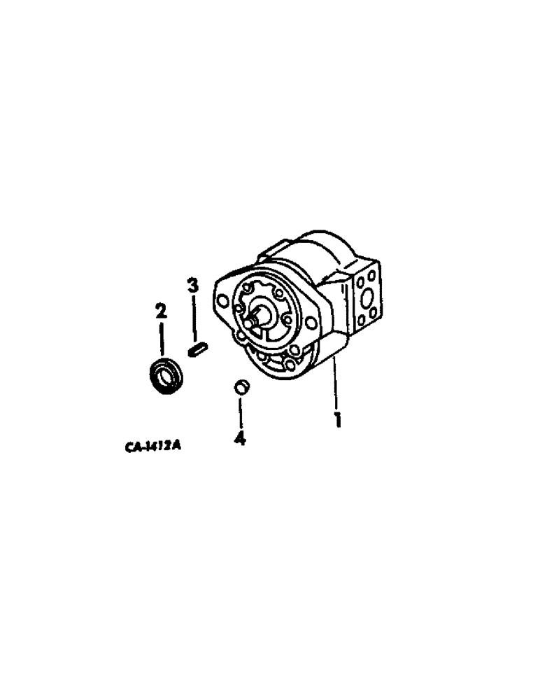 Схема запчастей Case IH 574 - (10-20[1]) - HYDRAULICS, SIDE MOUNTED HYDRAULIC PUMP, THOMPSON (07) - HYDRAULICS