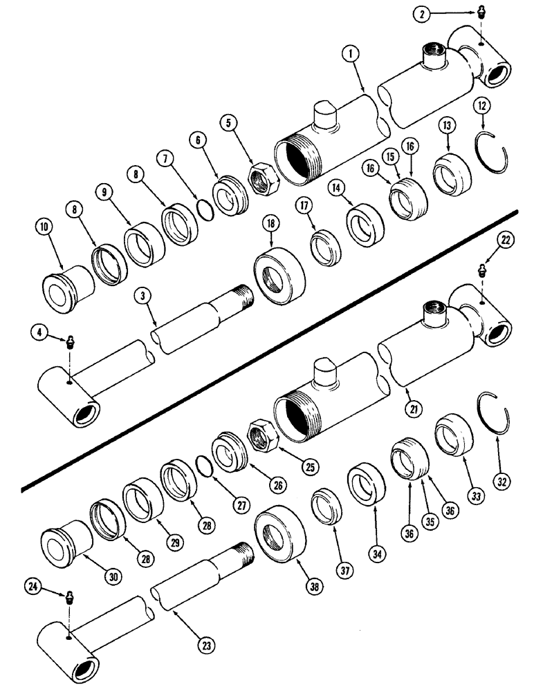 Схема запчастей Case IH 5QA - (8-12) - BOOM CYLINDER, 5QA & 7QA LOADERS (08) - HYDRAULICS