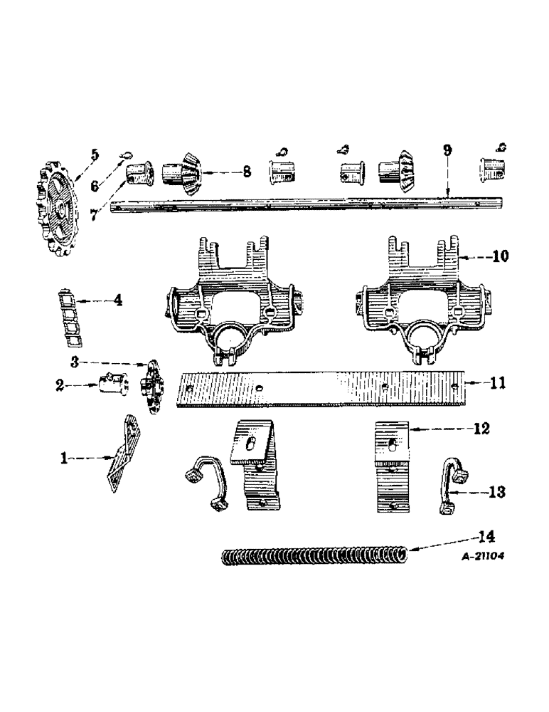 Схема запчастей Case IH 34-208 - (R-3) - HOPPER SUPPORT AND FEED SHAFT 