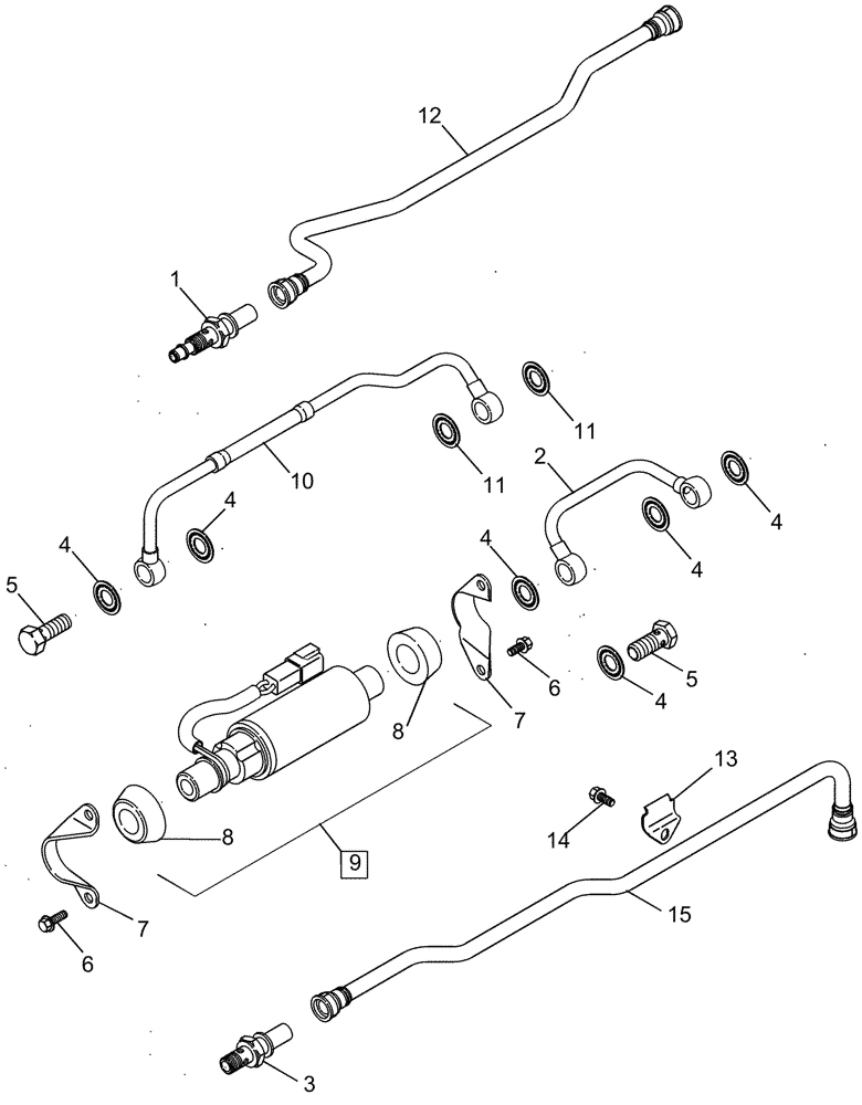 Схема запчастей Case IH MAGNUM 275 - (03-03) - PUMP, FUEL TRANSFER (03) - FUEL SYSTEM