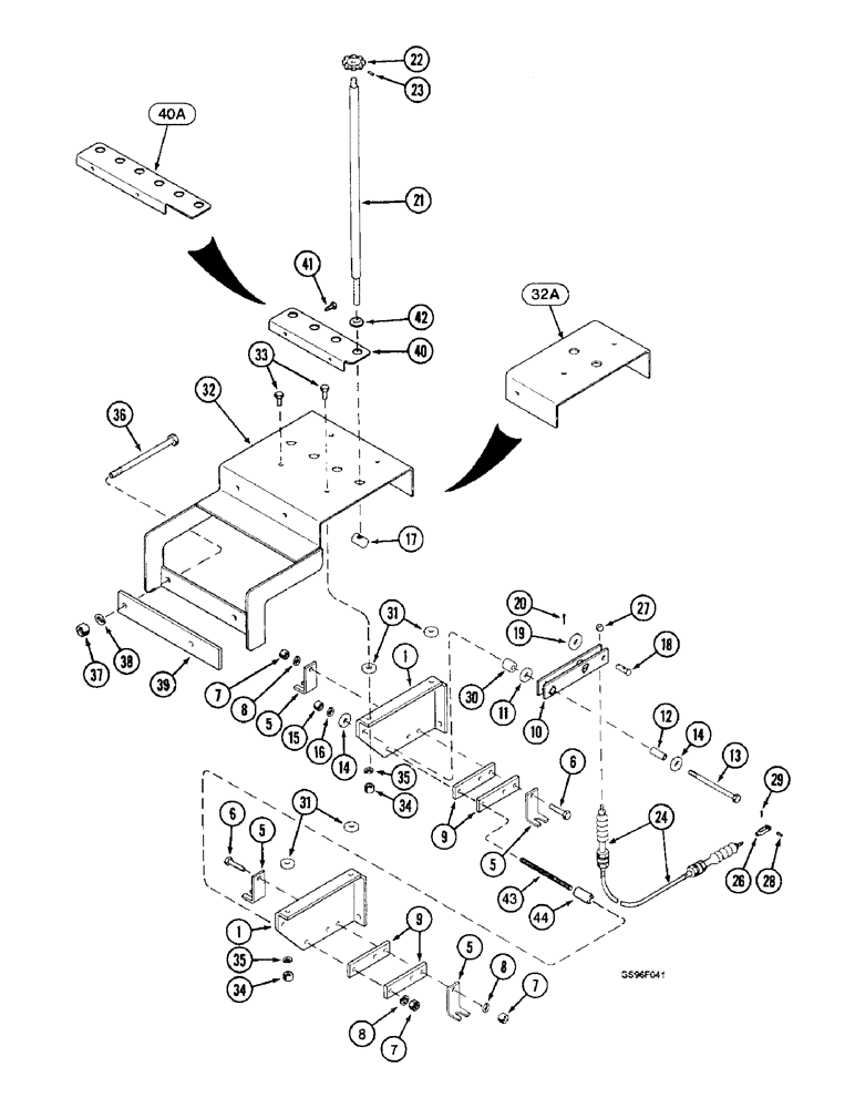 Схема запчастей Case IH 1800 - (9A-26) - HEIGHT CONTROL MOUNTING (13) - PICKING SYSTEM