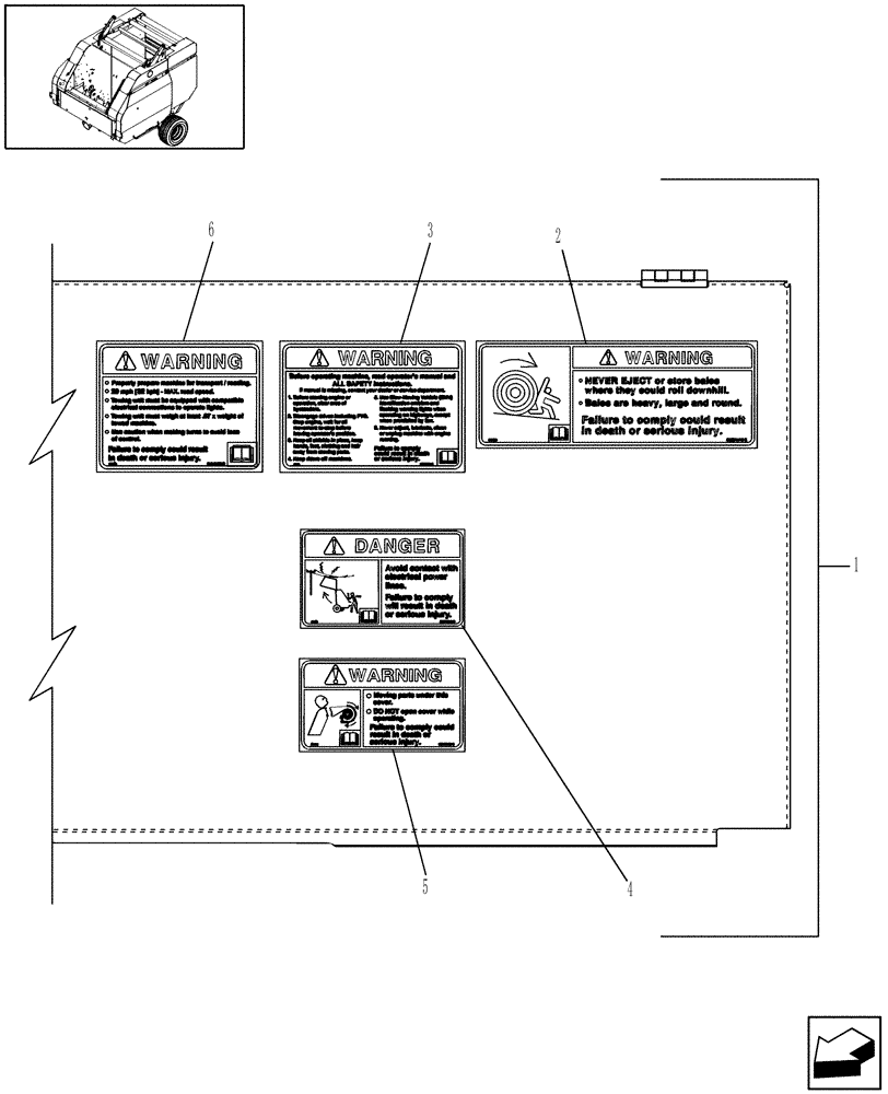 Схема запчастей Case IH RB454 - (08.51) - SHIELDS, DOOR, NET (08) - SHEET METAL/DECALS