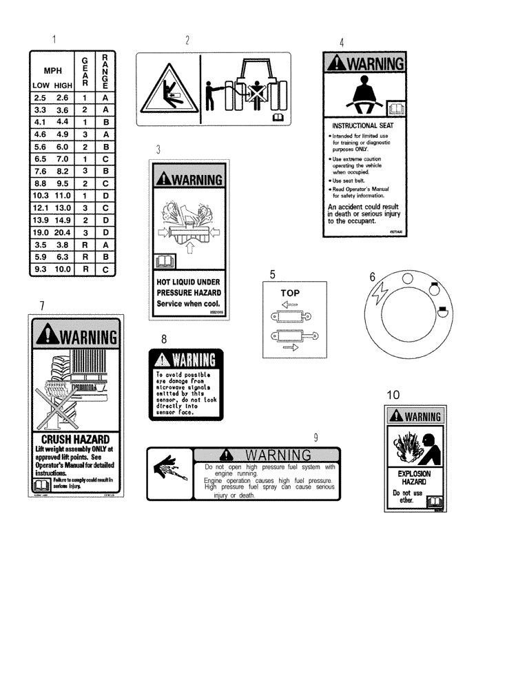 Схема запчастей Case IH STEIGER 335 - (09-53) - DECALS (09) - CHASSIS